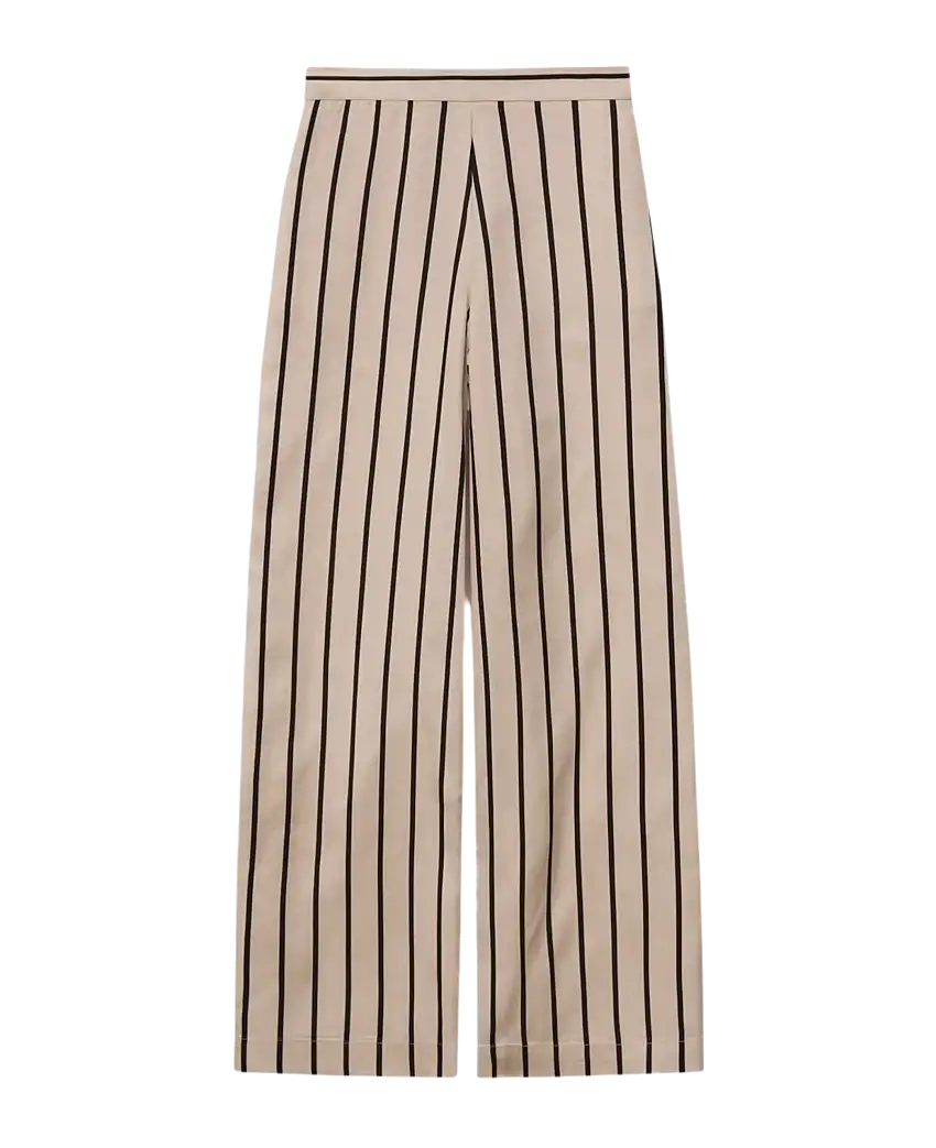 Pantalones YERSE Brisa Wide Leg Crudo