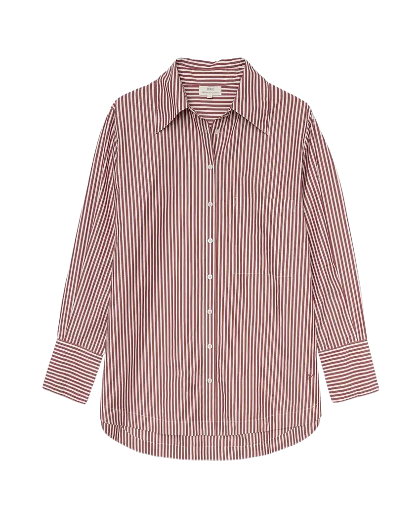 Camisa YERSE Siren Popelín Ecru Oxid
