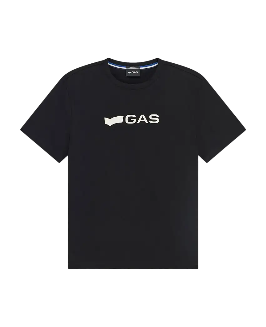 Camiseta GAS JEANS Dharis Logo G. Negro