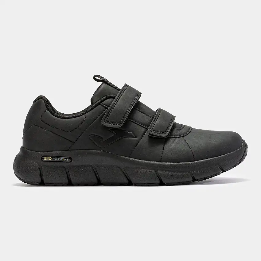 Joma Daily Zapatilla de trabajo antideslizante velcro negro.