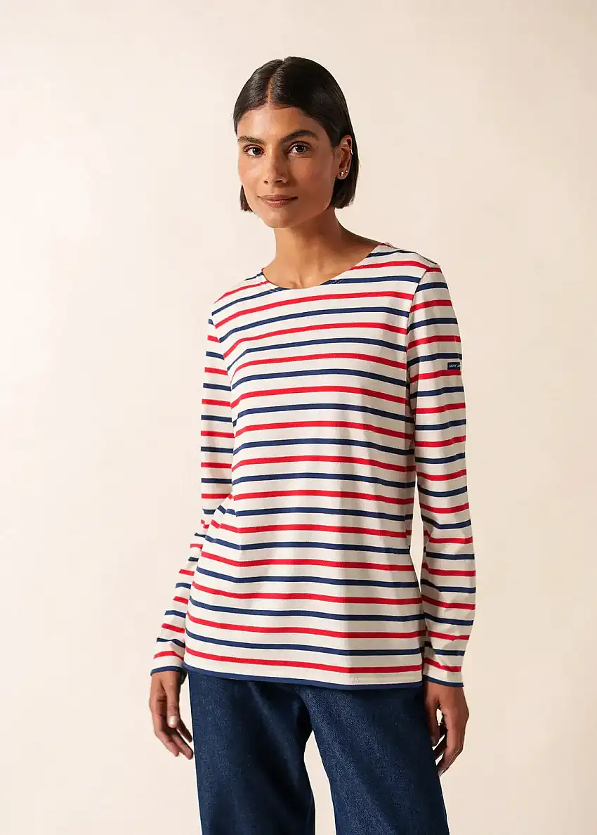 Camiseta SAINT JAMES Marinera de Rayas Minquidame Tricolor