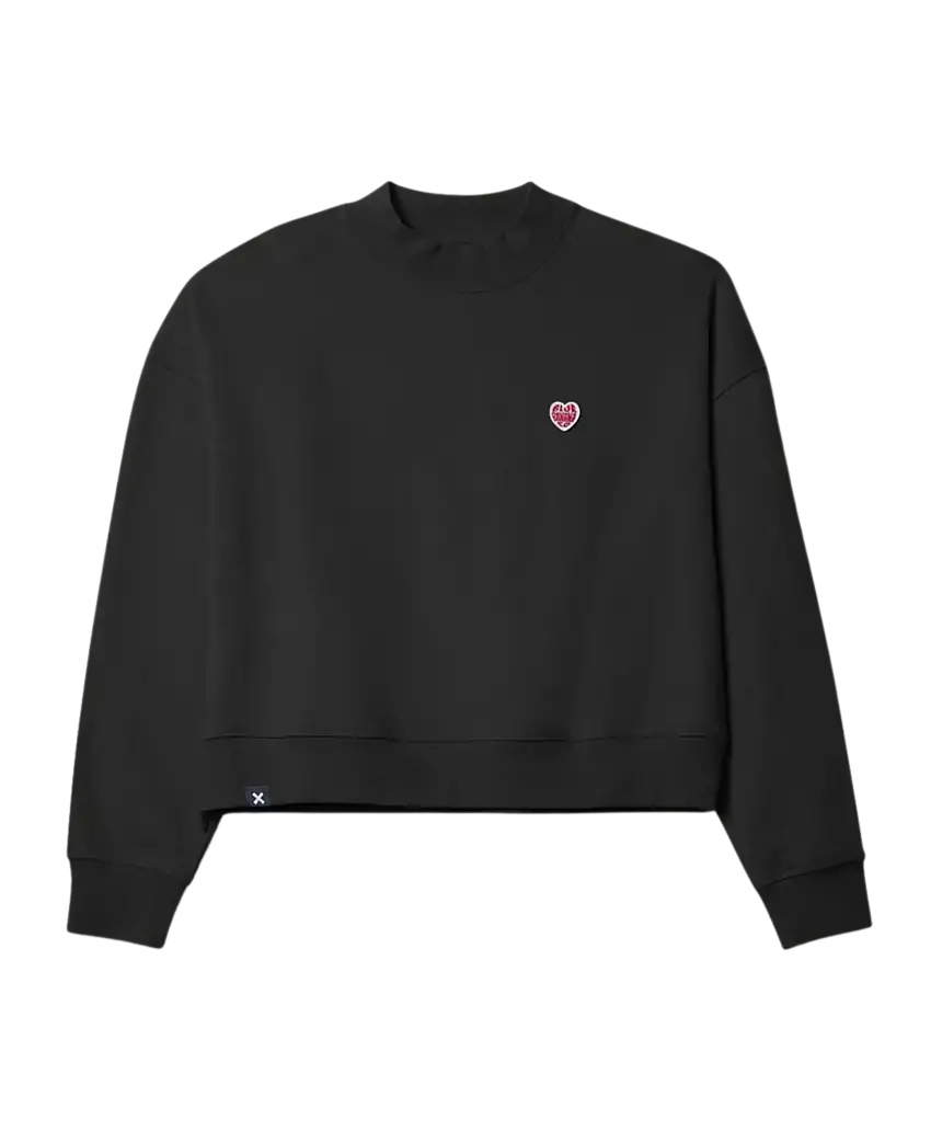 Sudadera BLUE BANANA Mujer Heart Negra