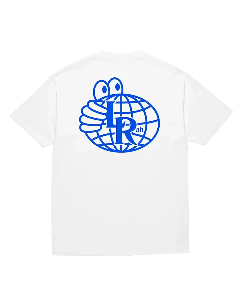 Camiseta LAST RESORT AB Atlas Monogram White Reflex Blue