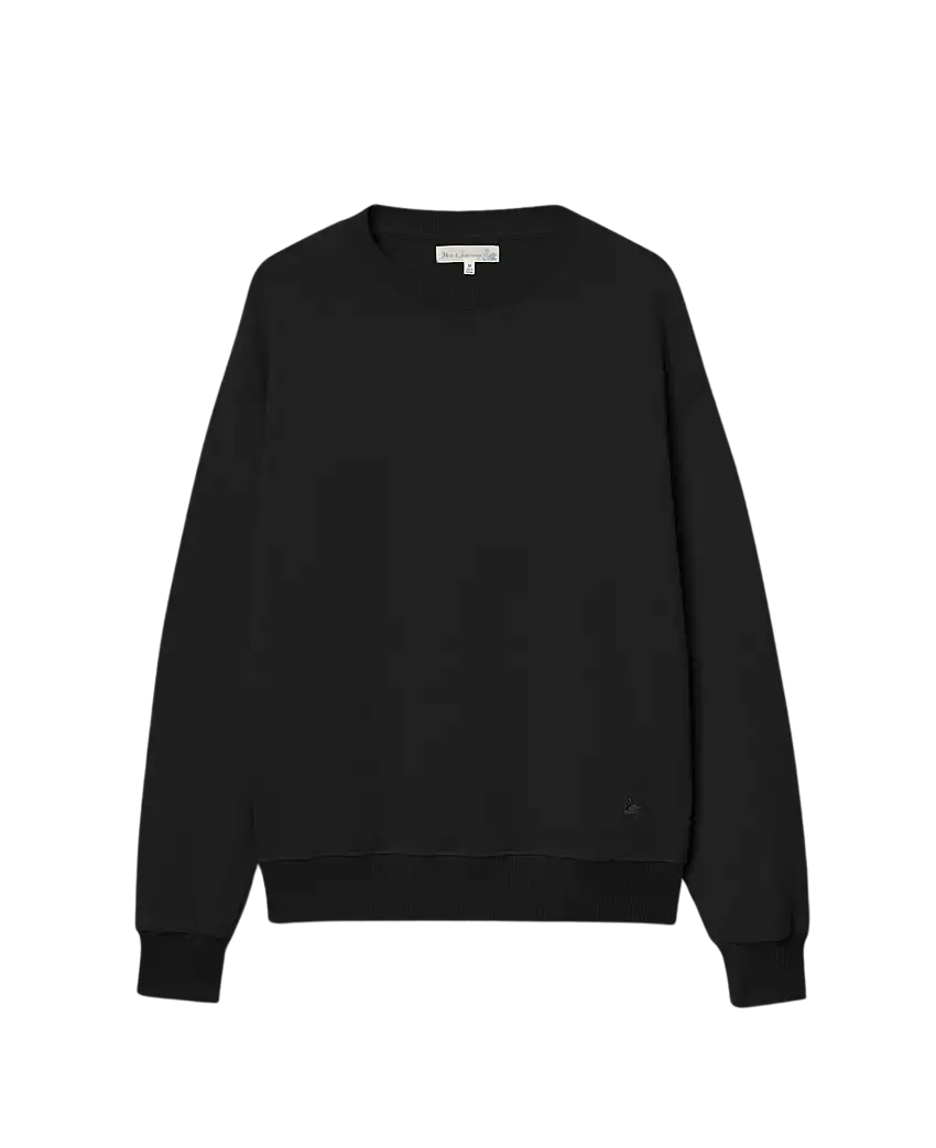 Sudadera MERZ B SCHWANEN Relaxed Cotton Soft Fleece Deep Black