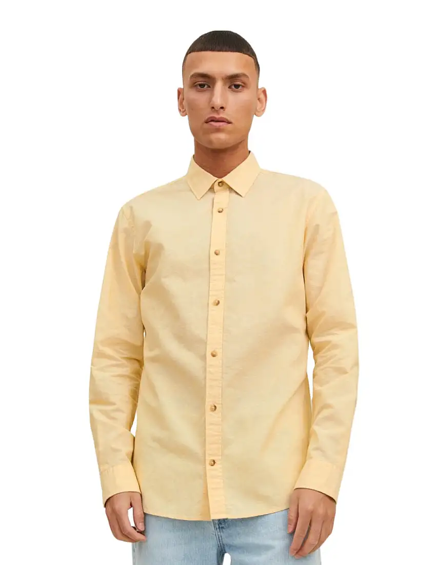 Camisa de manga larga Jack and Jones Jjesummer Amarillo