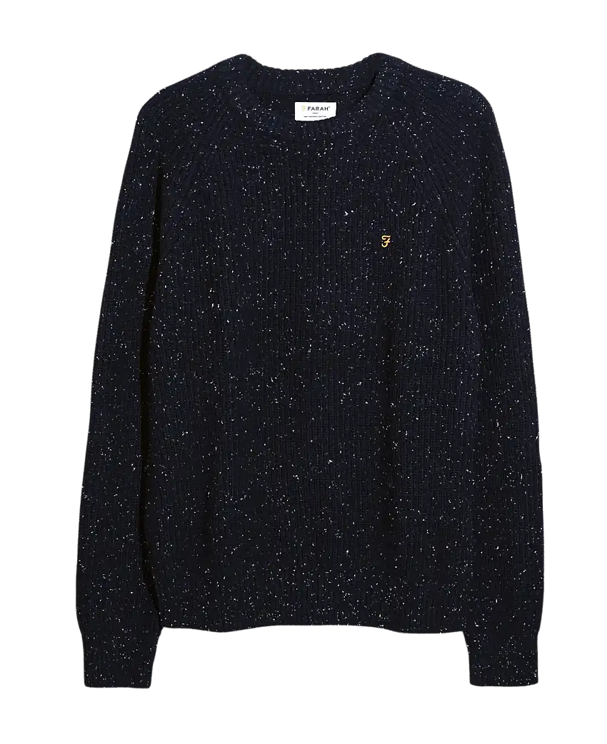 Jersey FARAH Sage Nepped True Navy