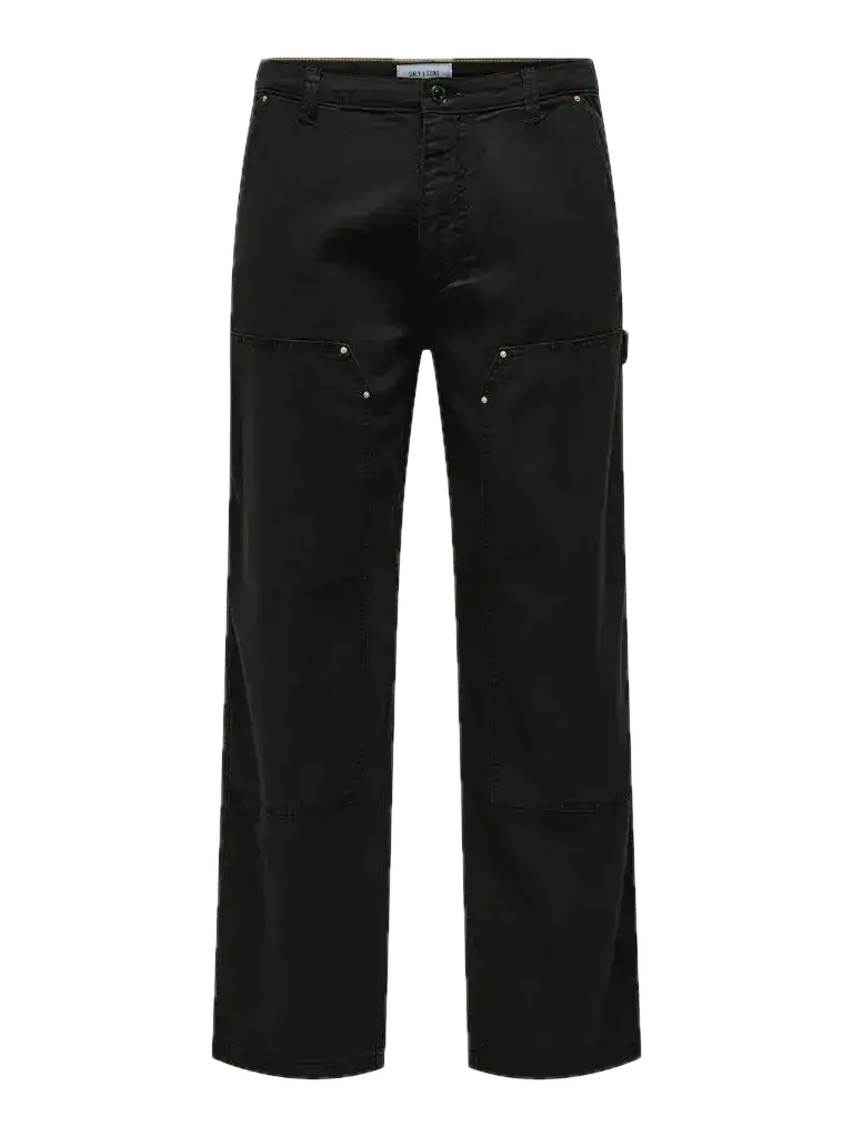 Pantalones Only&Sons Fade Carpenter Loose Black