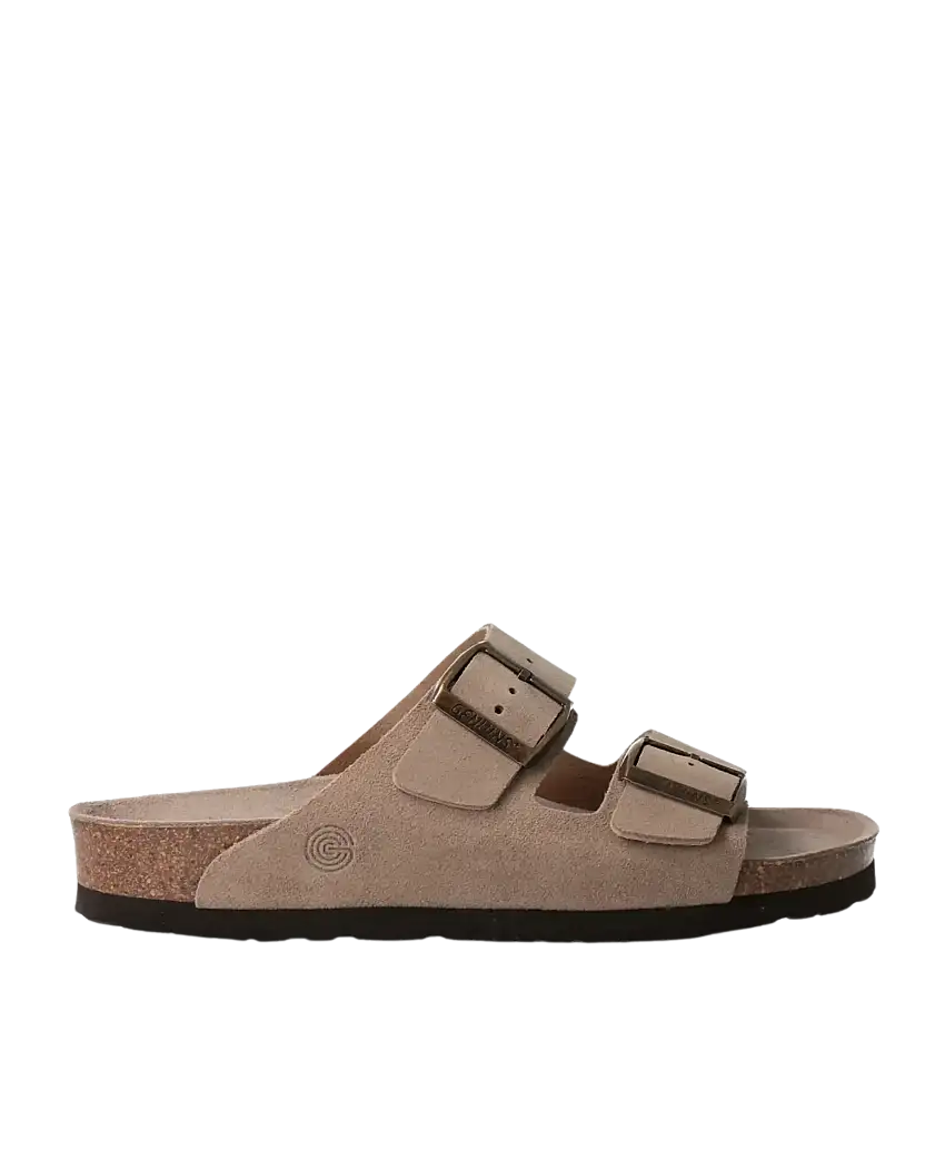 Sandalia GENUINS Hawaii Velour Taupe