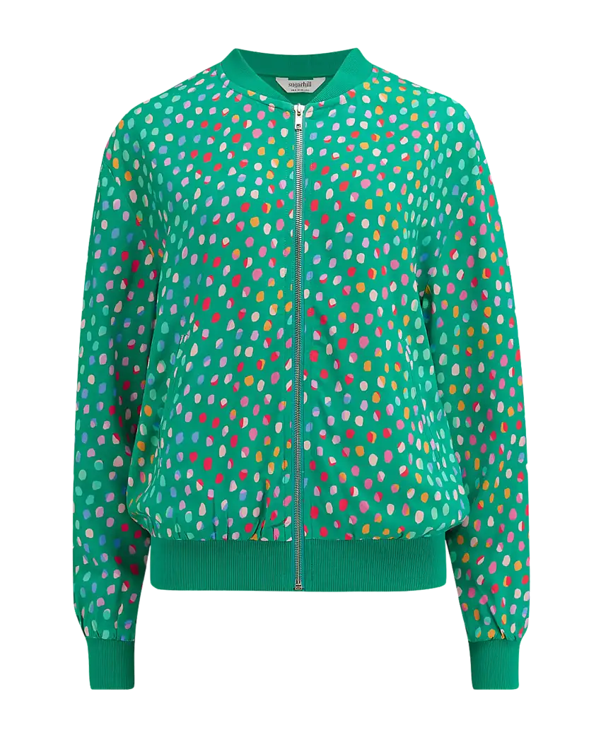 Chaqueta Bomber SUGARHILL Bobbi Green Rainbow Pebbles