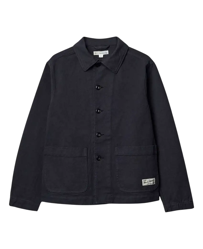 Chaqueta MERZ B SCHWANEN Cropped Worker Cotton Twill Charcoal