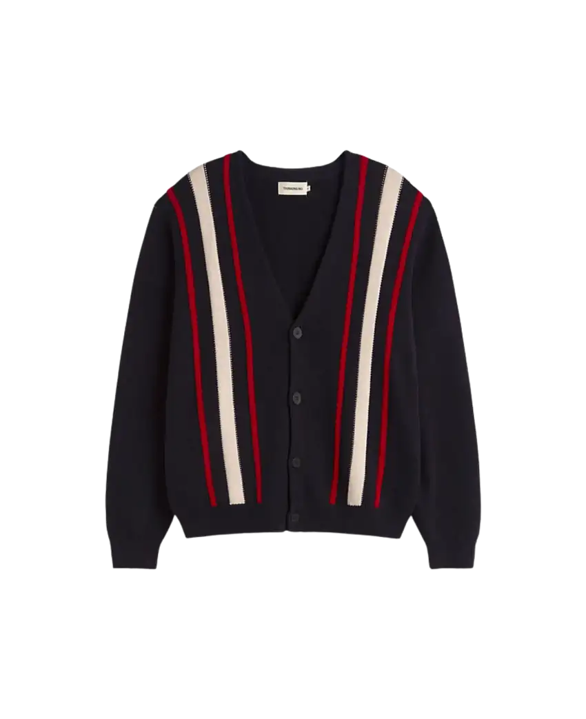 Cardigan THINKING MU Creed Navy