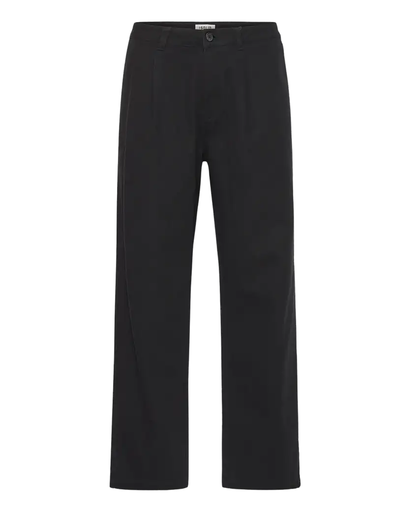 Pantalones !SOLID Alann Pleat True Black