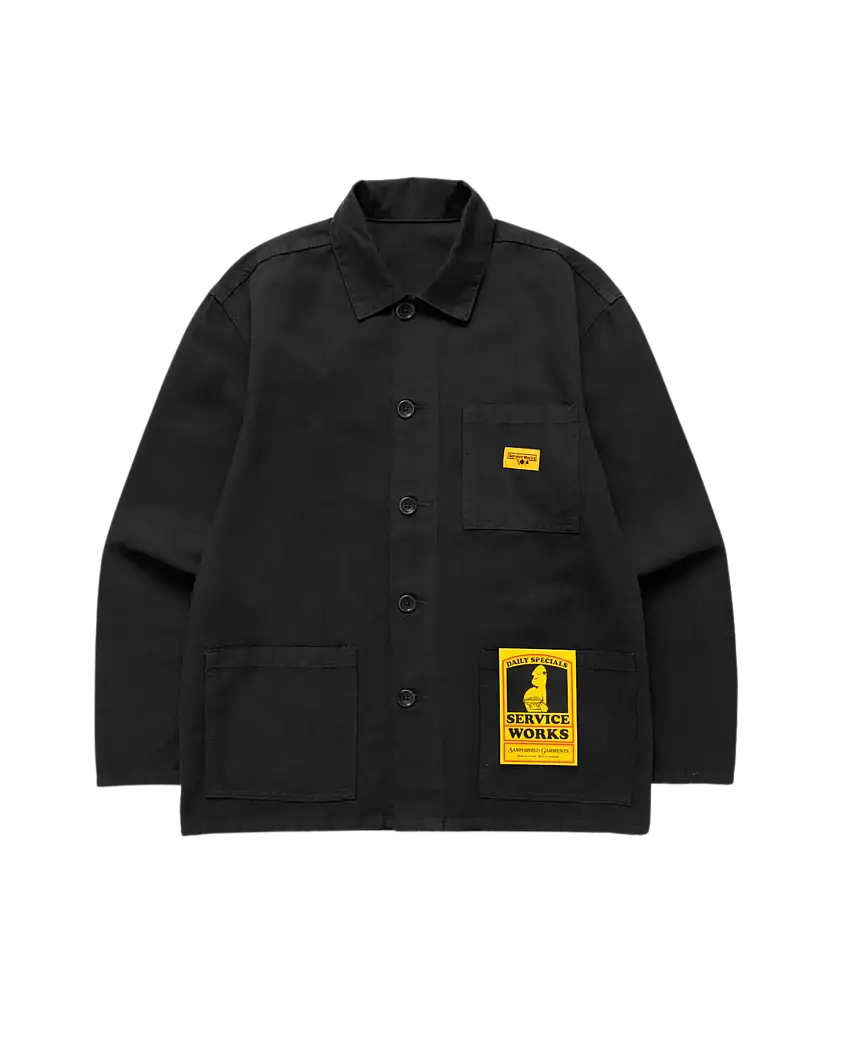 Sobrecamisa SERVICE WORKS Classic Chore Black