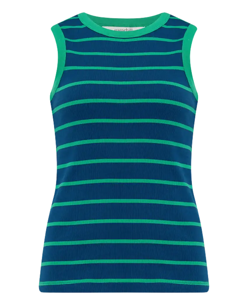 Camiseta SUGARHILL Ruth Blue/Green Stripes