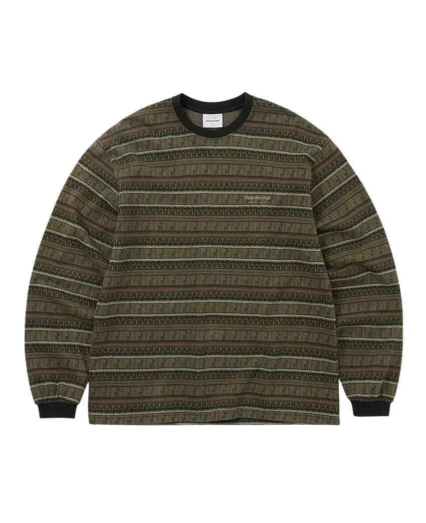 Camiseta THISISNEVERTHAT™ Pattern Striped Khaki