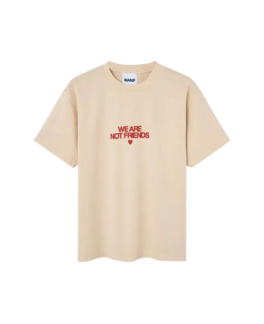 Camiseta WE ARE NOT FRIENDS Bold Love Off White
