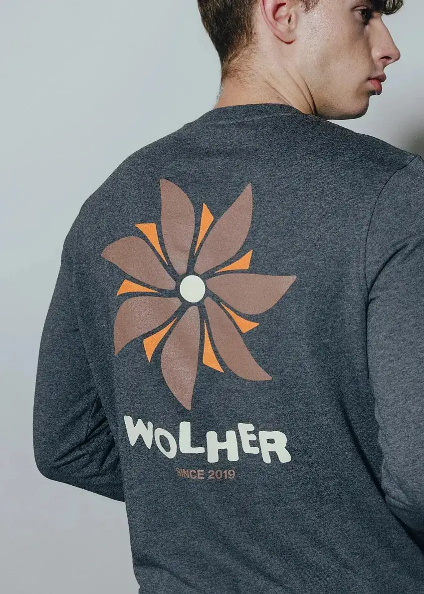 Sudadera WOLHER Windwill Dark Grey