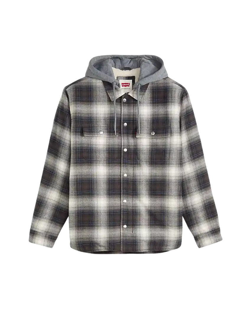 Chaqueta LEVI'S® Francisco Warwick Plaid Dark Phantom Gris