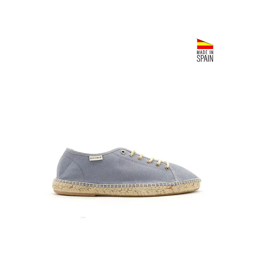 Alpargata cordones azul