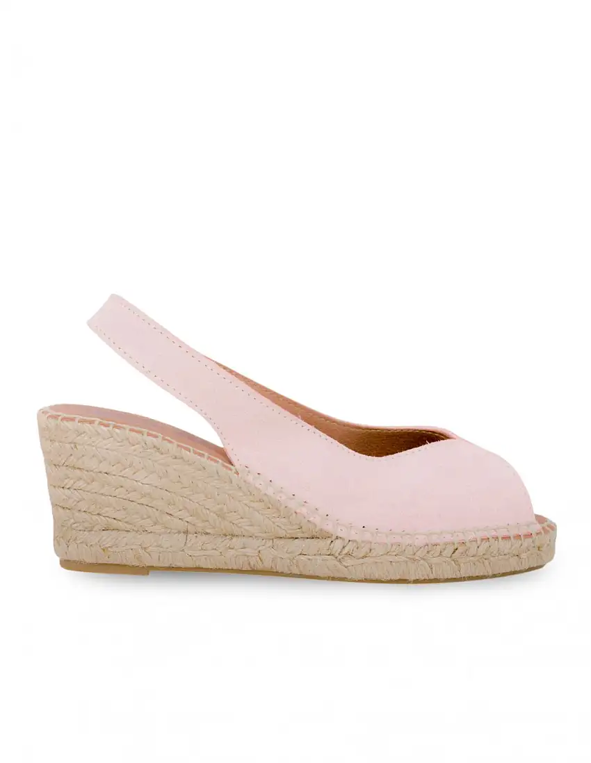 Alpargata Peep Toe Rosa Empolvado PERA LIMONERA