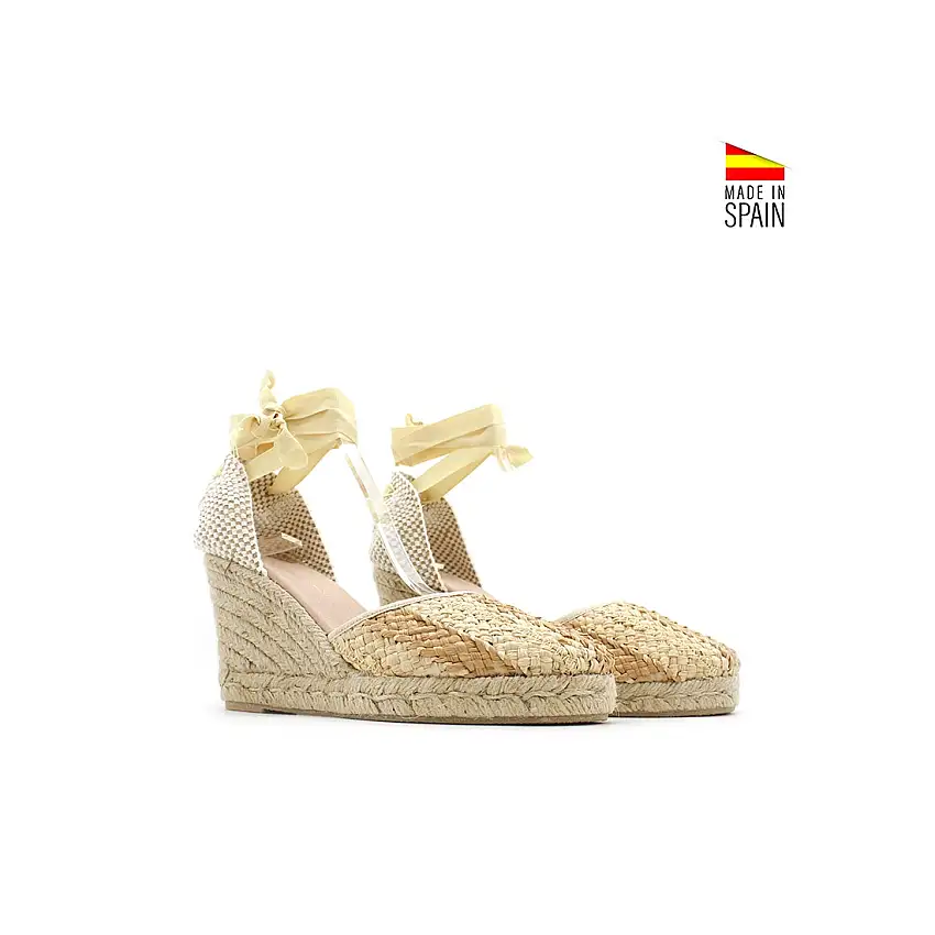 Alpargata rafia beige