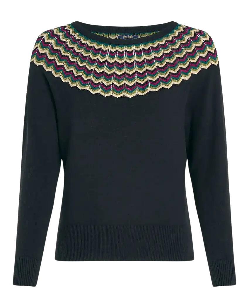 Top KING LOUIE Andie Woogie Black