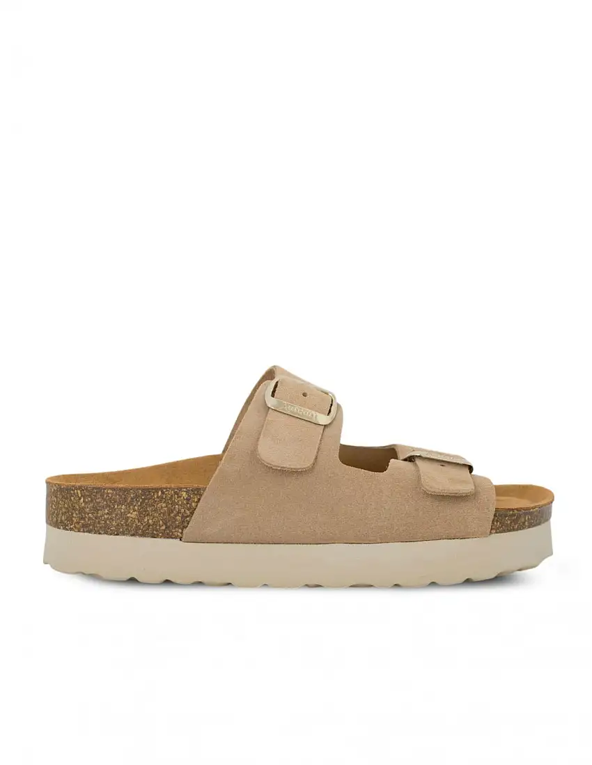 AUTENTI Sandalia Doble Piso Bio Taupe