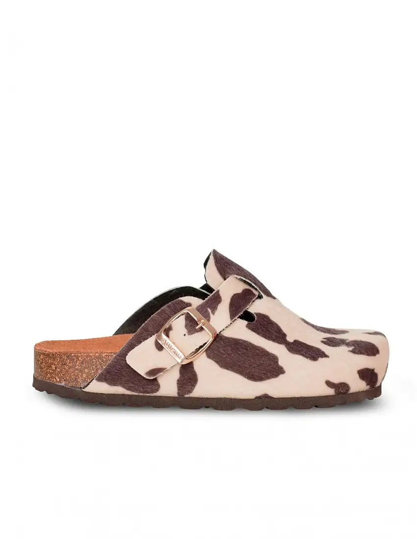 AUTENTI Zueco Estampado Vaca