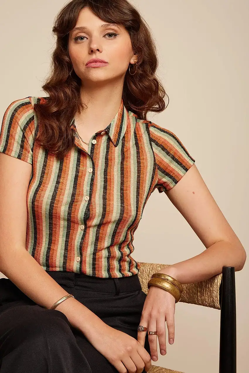 Blusa King Louie Piso Stripe