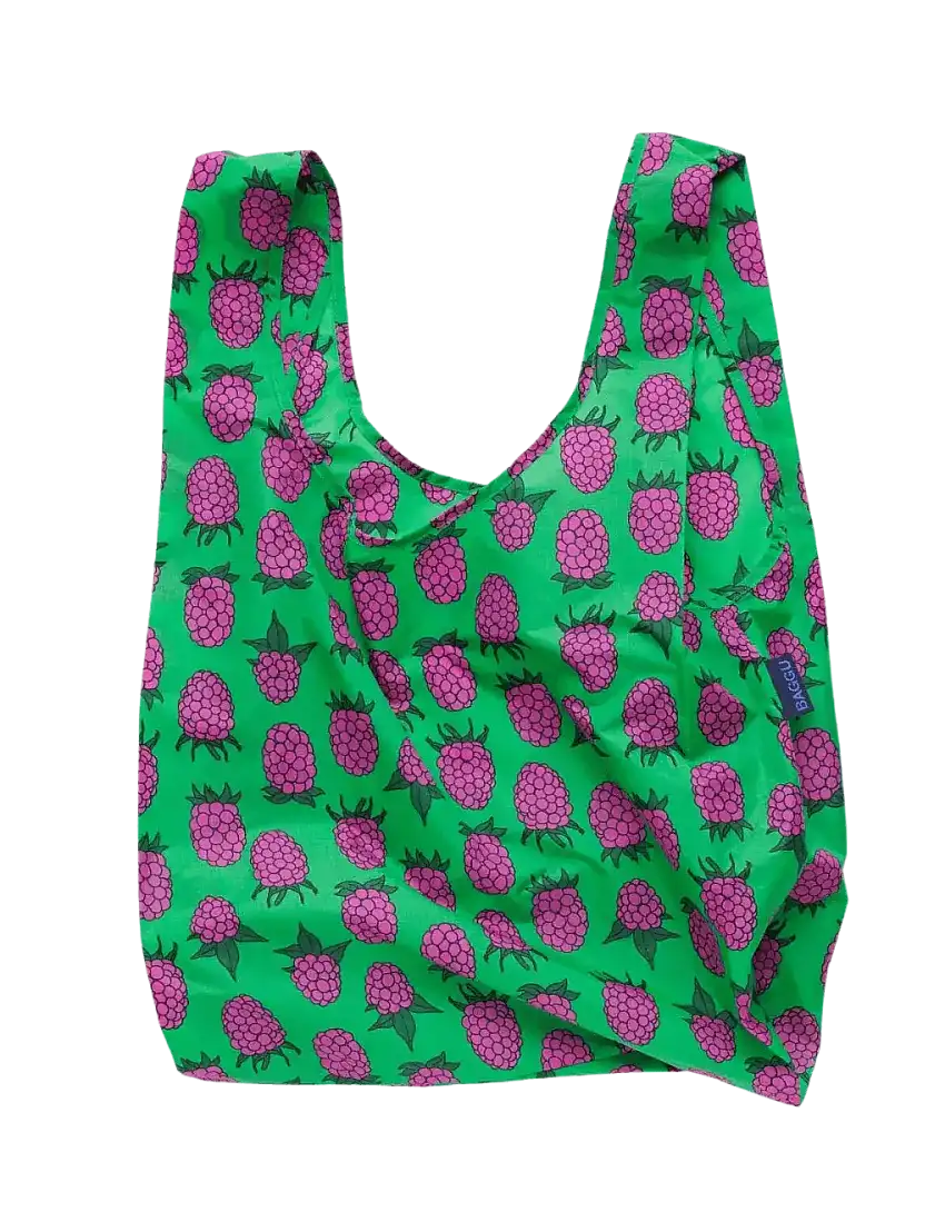 Bolsa Standard Baggu Green Raspberry