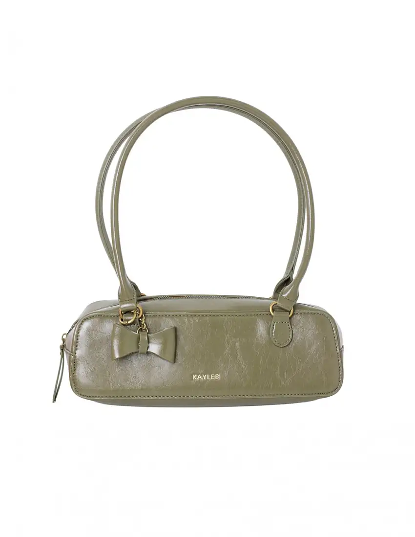 Bolso Baguette Verde Oliva Charm
