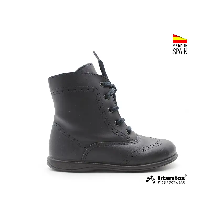 Bota piel Olalla marino