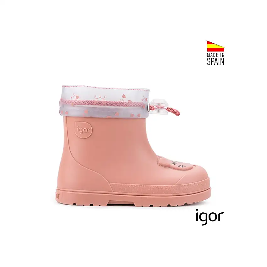 Botas de agua rosa Igor Mendi Gato