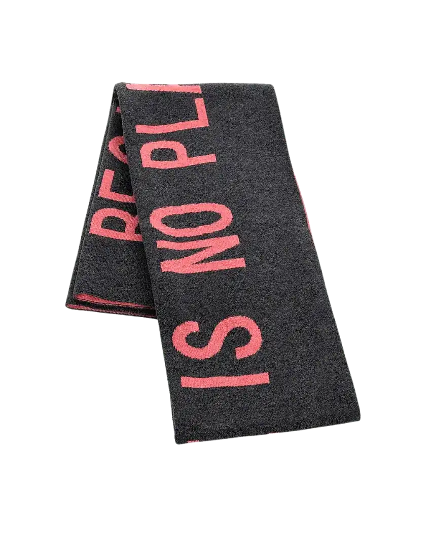 Bufanda Intarsia Gris