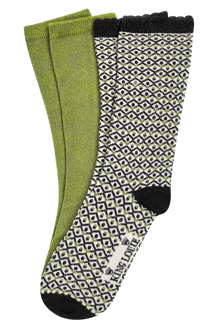 Caja de Regalo de Calcetines King Louie Quentin Posey Green