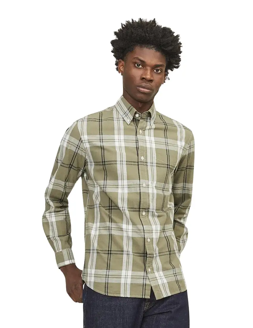 Camisa Cuadros Jack & Jones BluBrook Verde