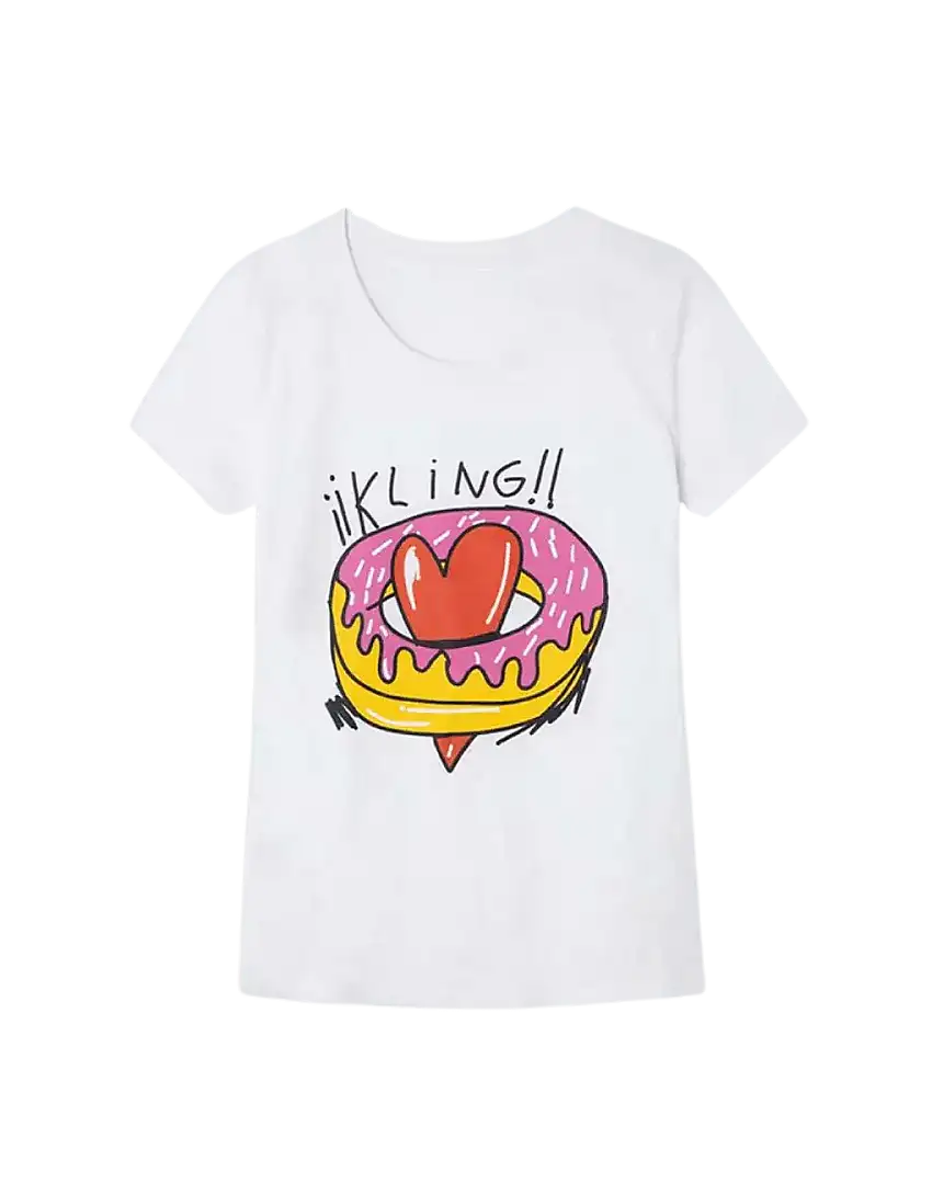 Camiseta algodón orgánico corazón Kling