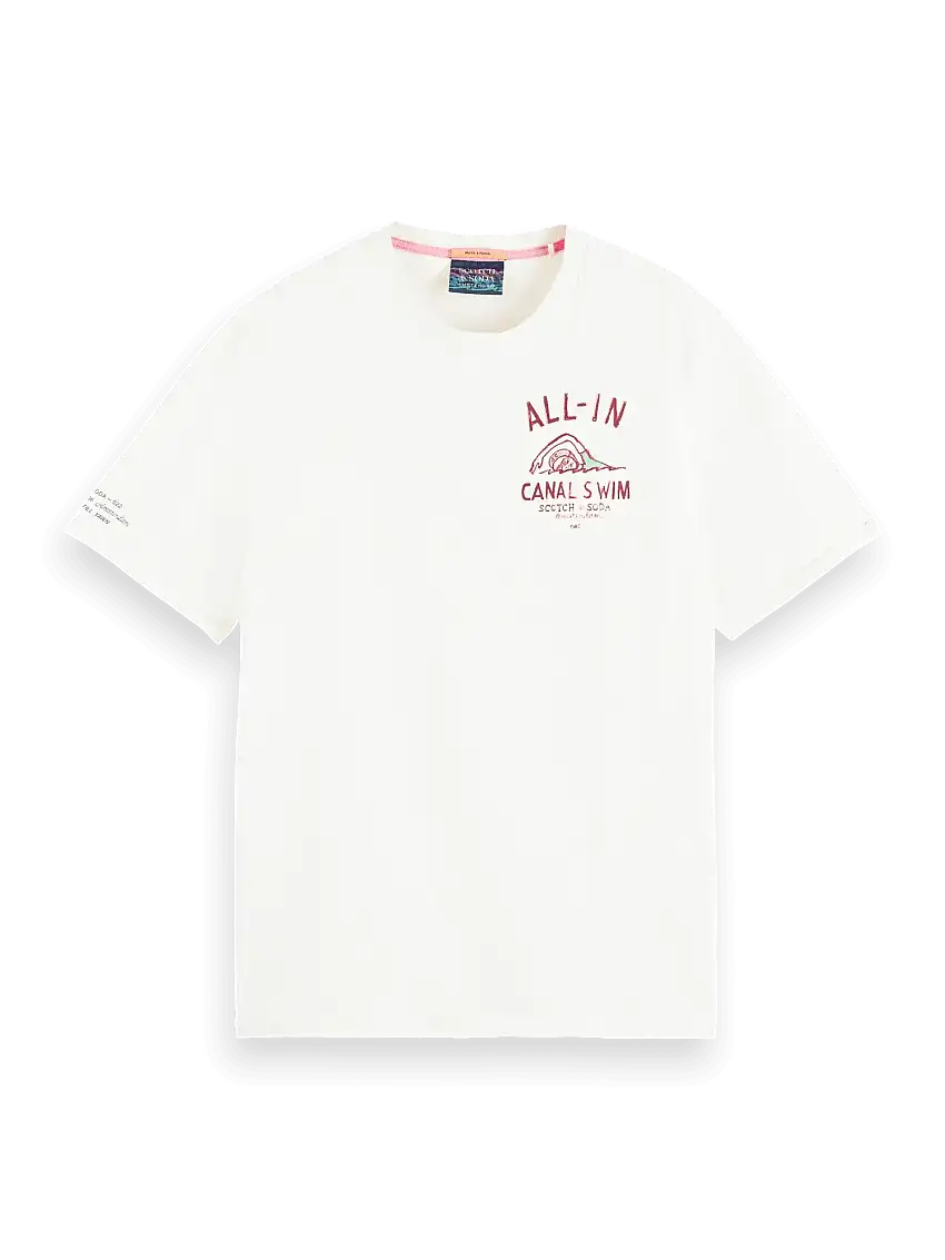 Camiseta de algodón orgánico con motivo gráfico