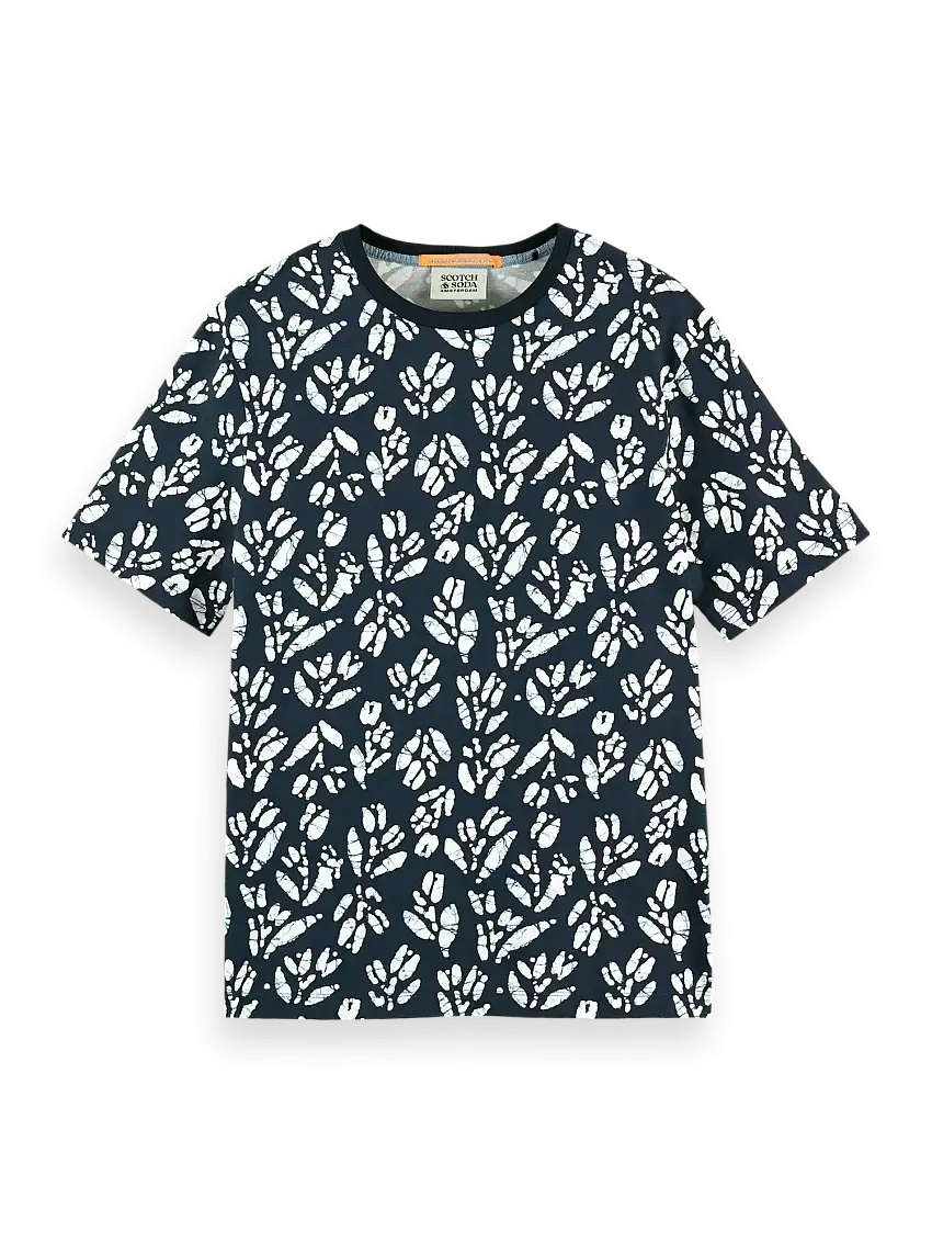 Camiseta de Hombre Scotch&Soda Relaxed Fit Estampada en Jersey de Algodón Orgánico