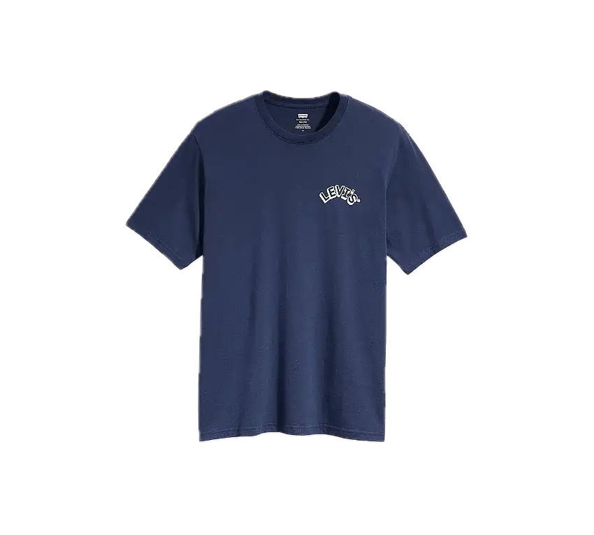 Camiseta Levi's® Arched Headline Naval Academy Azul