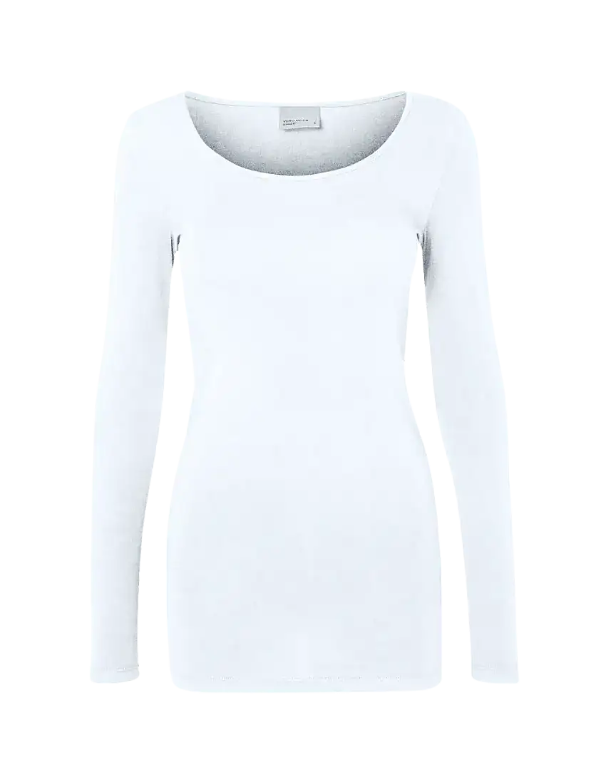 Camiseta Manga Larga Maxi Bright White