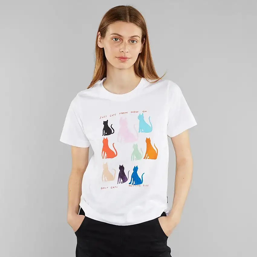 Camiseta Mysen Just Cats White