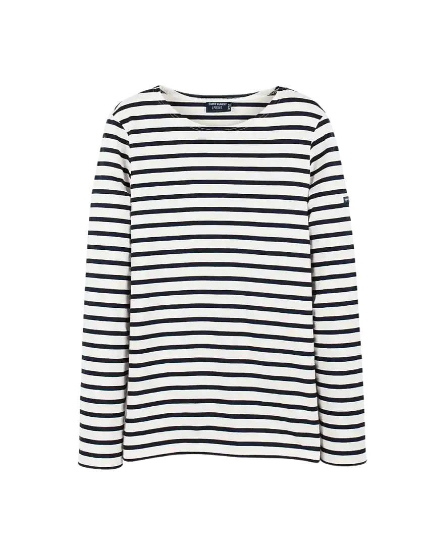 Camiseta Unisex SAINT JAMES Minquiers Ecru Marine
