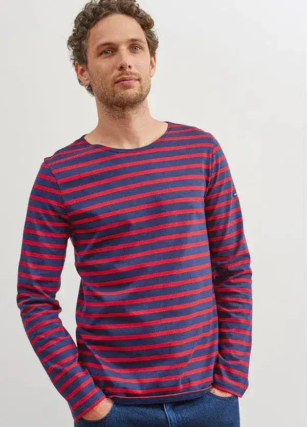 Camiseta Unisex SAINT JAMES Minquiers Marine Tulipe