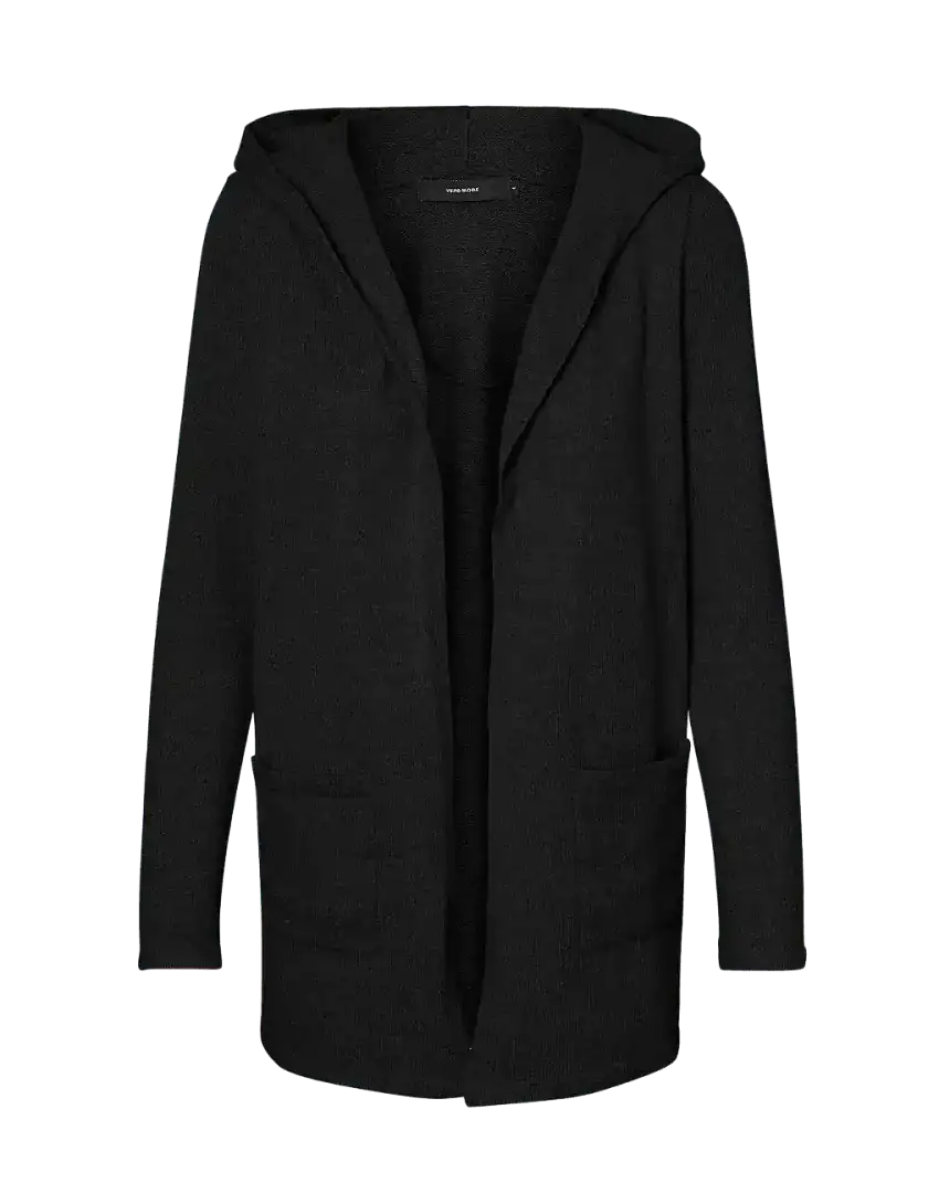 Cardigan Doffy Hood Black
