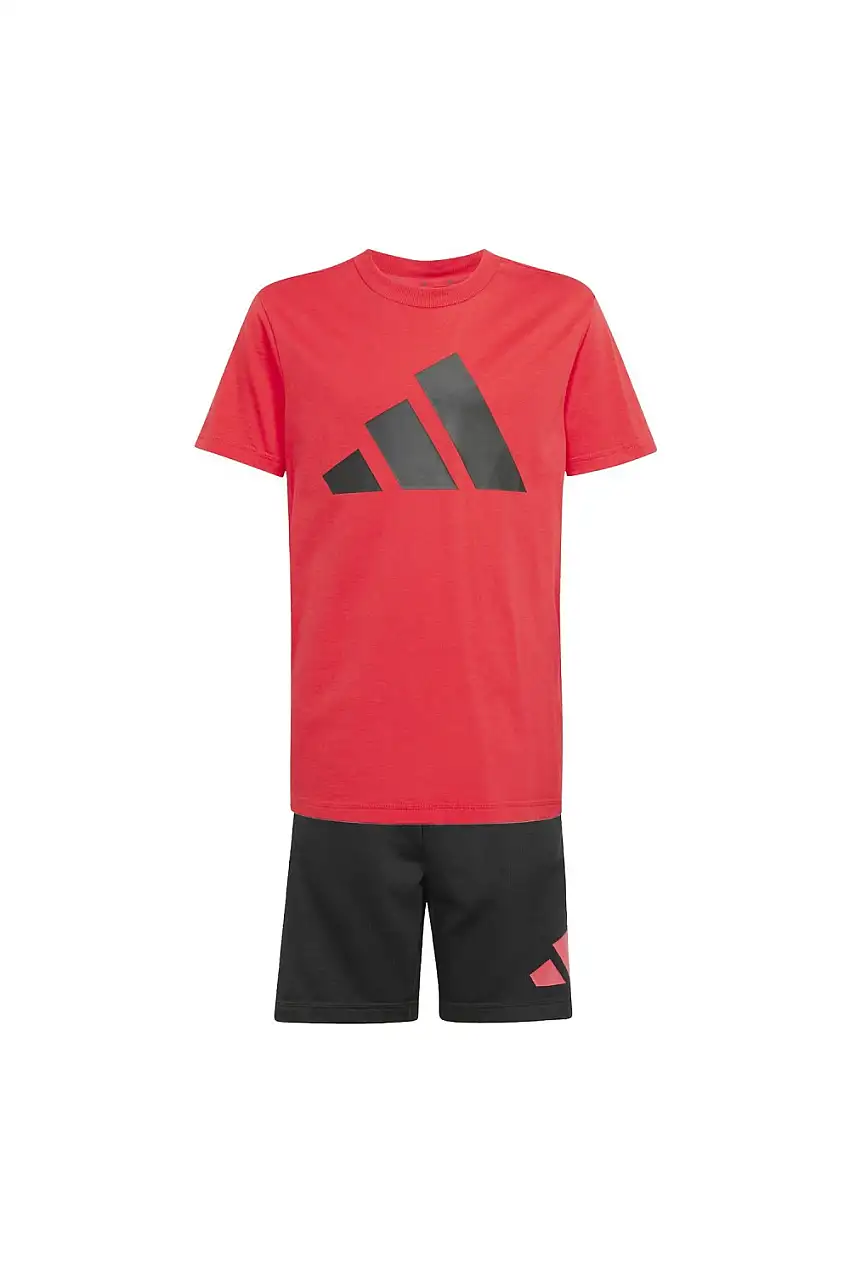 chandal niños adidas conjunto j bl t-set rojo jc9716