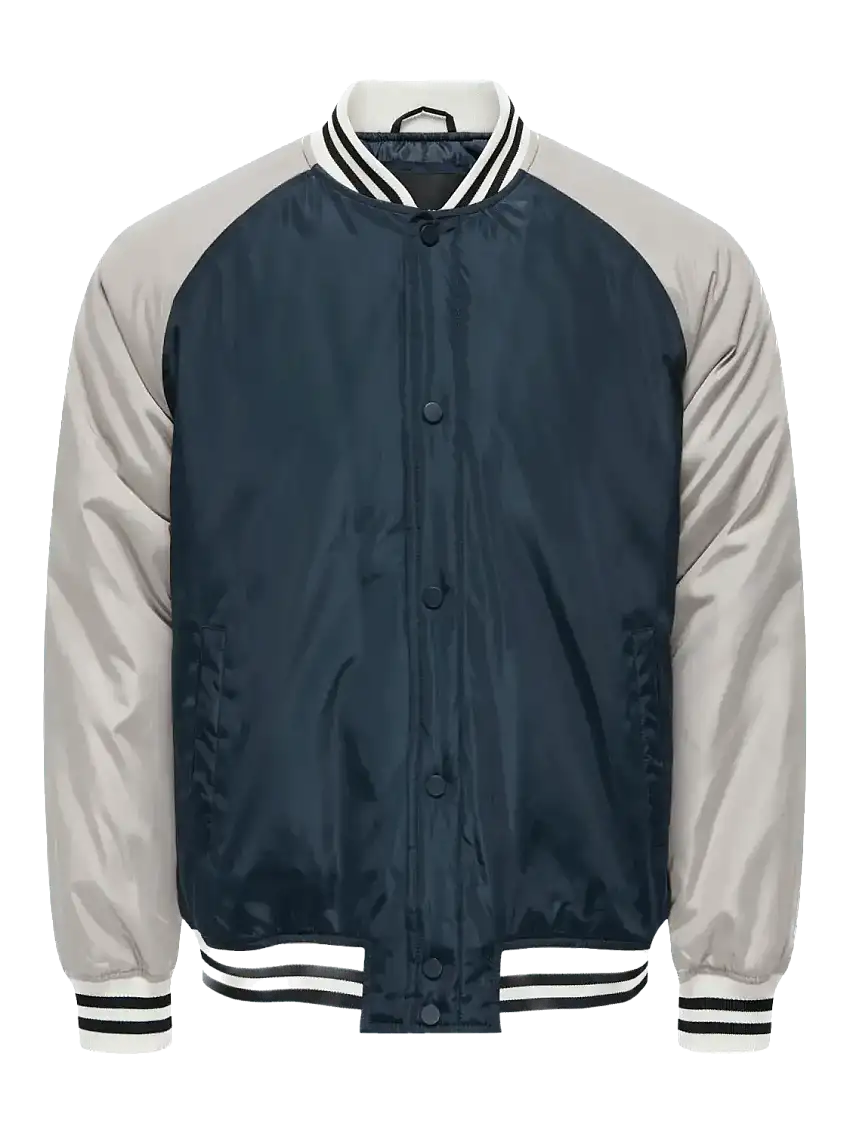 Chaqueta Only&Sons Chris Cuello Béisbol Dark Navy