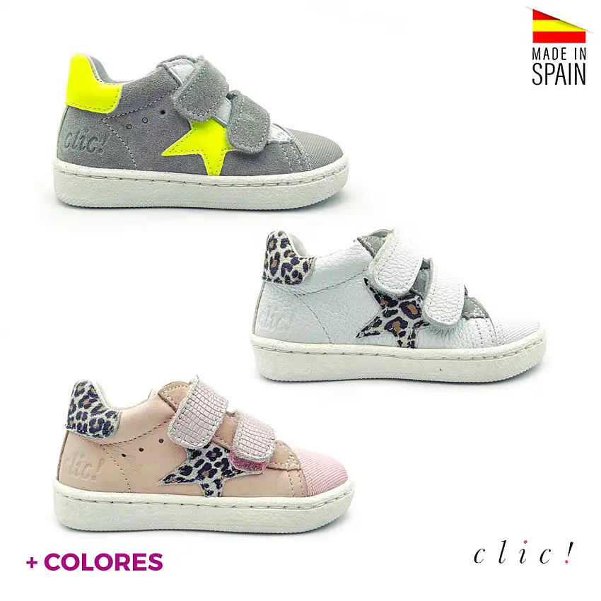 Deportivas estrella con velcros CLIC!