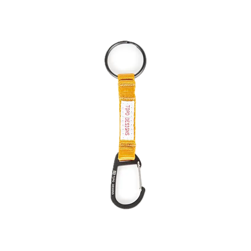 Key Clip Topo Designs Mustard