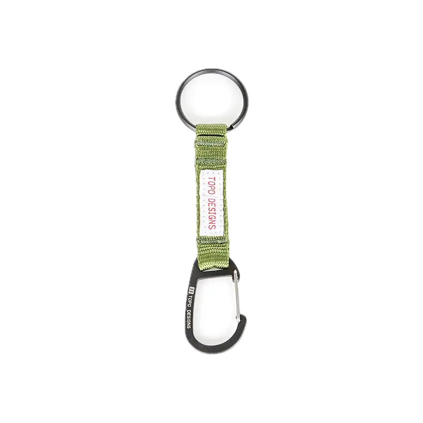 Key Clip Topo Designs Olive